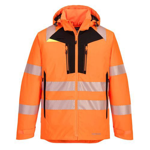 Zimní bunda Hi-Vis DX4, černá/žlutá