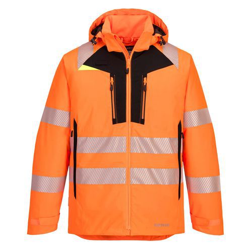 Zimní bunda Hi-Vis DX4, černá/oranžová