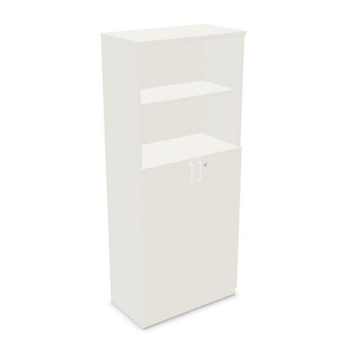 Vysoká kancelářská skříň NowyStyl ES Cabinet, s nikou a dvířky, 189,5 x 80 x 44,5 cm