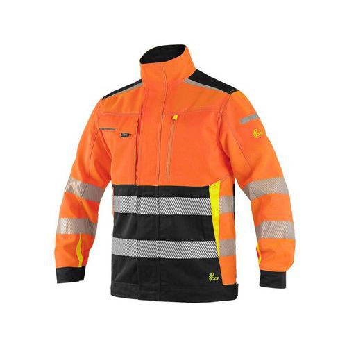 Blůza CXS BENSON, výstražná, pánská, oranžovo-černá