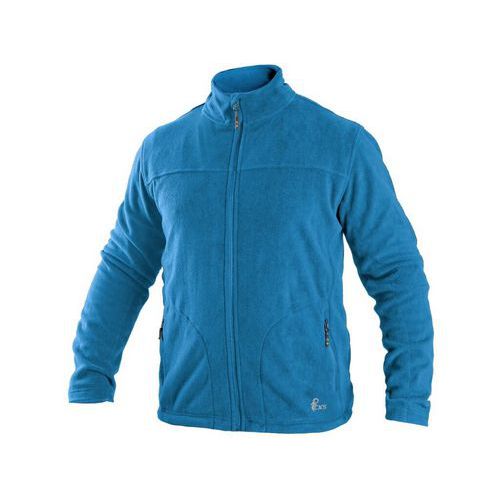 Mikina CXS GRANBY, pánská, fleece, azurově modrá
