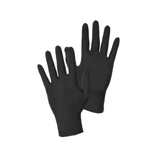 Rukavice CXS STERN BLACK, jednorázové, nitrilové
