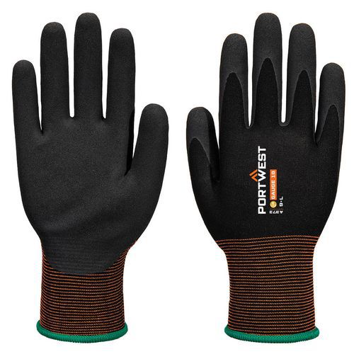 Rukavice GP Grip 18 z latexu s pískovou úpravou, černá