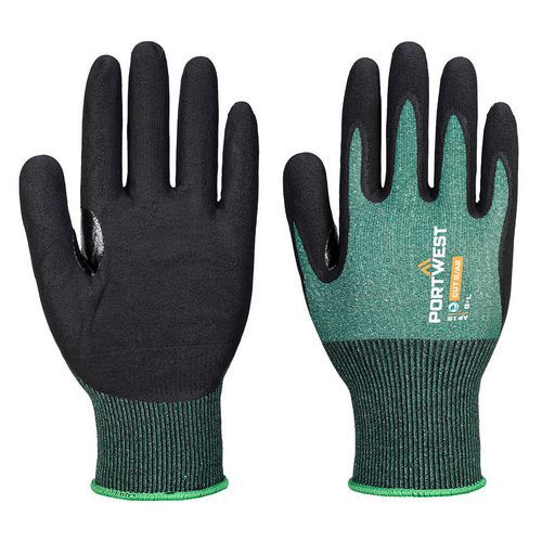 Rukavice SG Grip15 Eco Nitrile (Pk12), zelená/černá