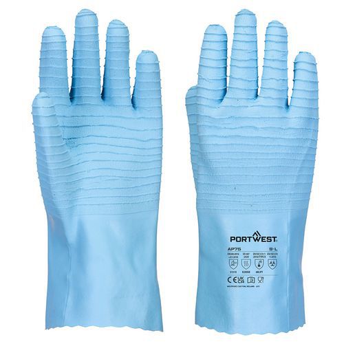 Latexová rukavice FD Chemical B, modrá