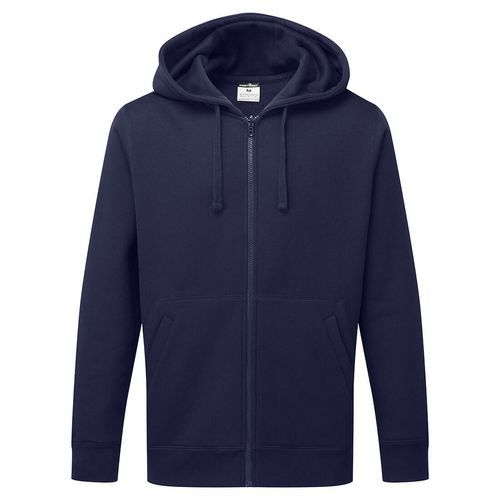 Mikina na zip, tmavě modrá