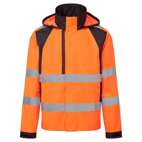 WX2 Eco Hi-Vis bunda do deště, černá/oranžová