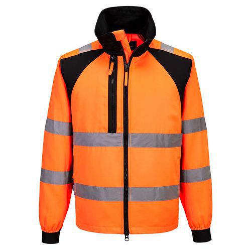 WX2 Eco Hi-Vis pracovní bunda, černá/oranžová