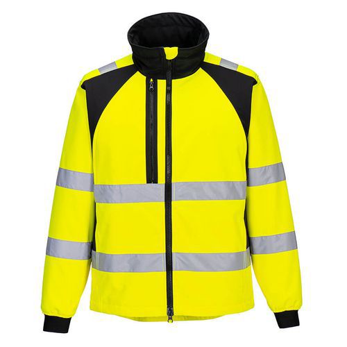 WX2 Eco Hi-Vis softshell (2L), černá/žlutá