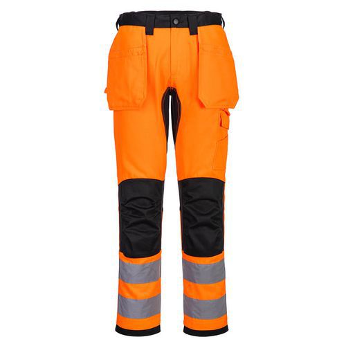 WX2 Eco Hi-Vis kapsové kalhoty, černá/oranžová