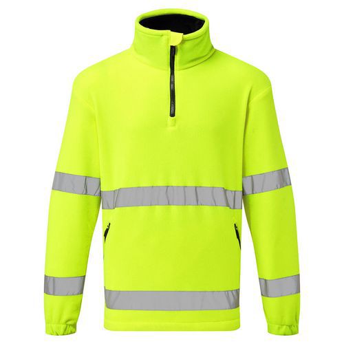 Hi-Vis 1/2 Zip Fleece, žlutá