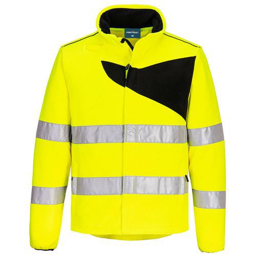 PW2 Hi-Vis Fleece, černá/žlutá