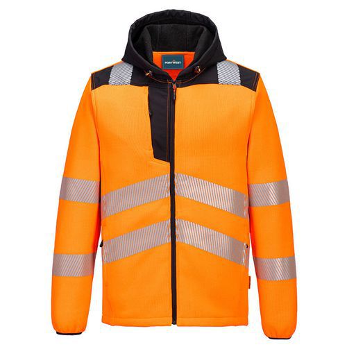Fleece Hi-Vis Technical, černá/oranžová