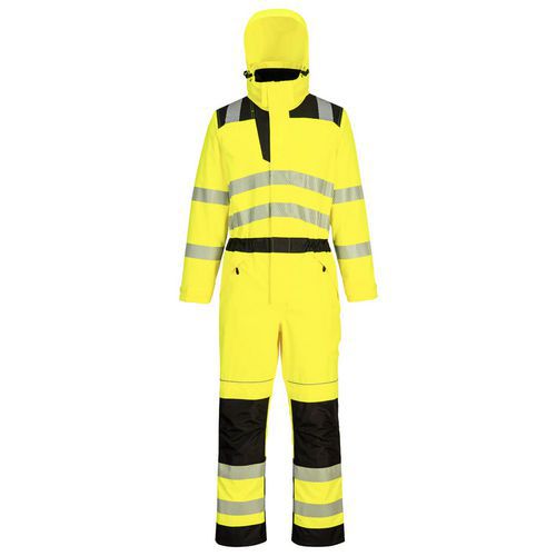 PW3 Hi-Vis kombinéza do deště, černá/žlutá