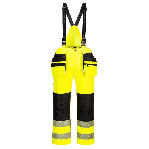 PW3 Hi-Vis laclové kalhoty, černá/žlutá