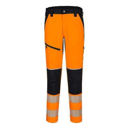 Strečové kalhoty PW3 Hi-Vis, černá/oranžová