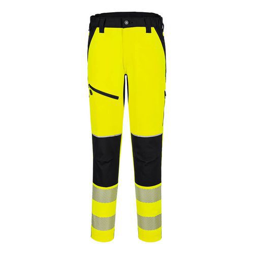 Strečové kalhoty PW3 Hi-Vis, černá/žlutá