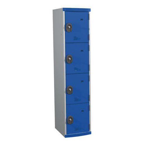 Montované šatní skříně Optimum, 4 boxy, cylindrický zámek Montované šatní skříně Optimum, 4 boxy, cylindrický zámek