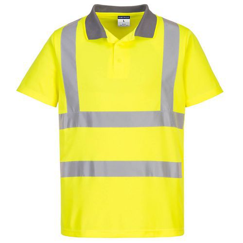Eco Hi-Vis S/S Polo, 6 ks v balení, žlutá