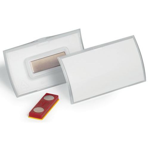 Odznaky CLICK FOLD s magnetem Durable, průhledné