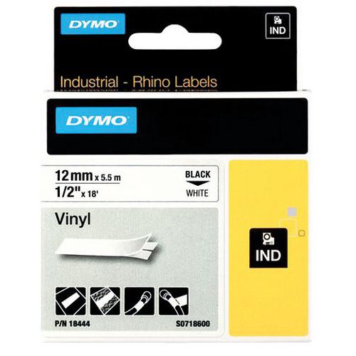Průmyslové samolepicí vinylové pásky Rhino – Dymo