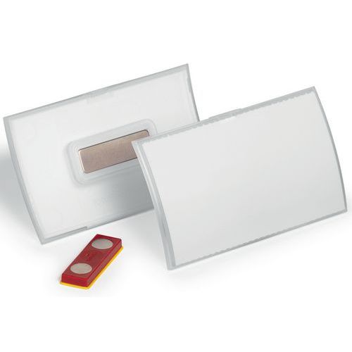 Odznaky CLICK FOLD s magnetem Durable, průhledné