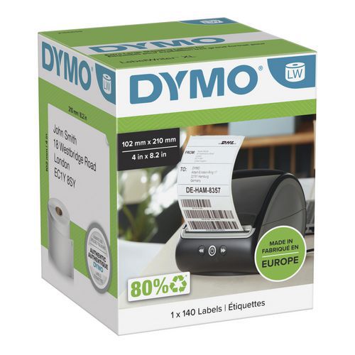Samolepicí štítky do tiskárny Dymo LabelWriter, 102 x 210 mm Samolepicí štítky do tiskárny Dymo LabelWriter, 102 x 210 mm
