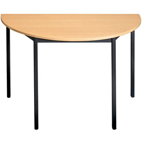 Půlkruhový jednací stůl Steven, 120 x 74 cm Půlkruhový jednací stůl Steven, 120 x 74 cm