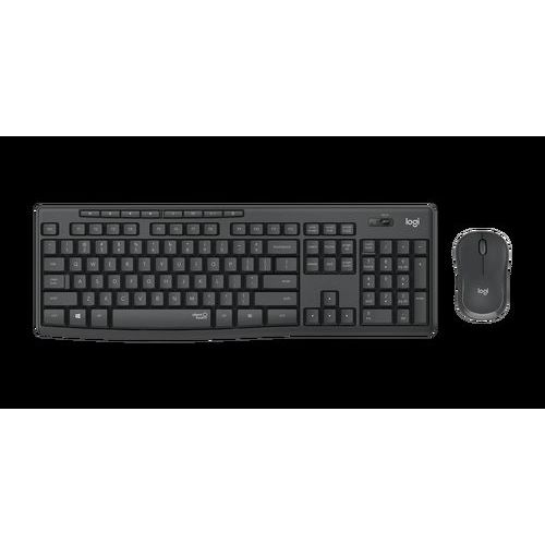 Set bezdrátové klávesnice a myši Logitech MK295 Silent Wireless, CZ/SK, černý