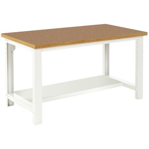 Pracovní stoly Bott Cubio, fenol, pevná police, šířka 150 cm Pracovní stoly Bott Cubio, fenol, pevná police, šířka 150 cm