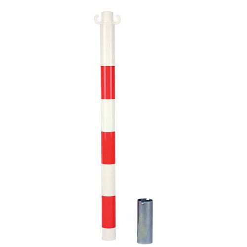 Kovové zahrazovací sloupky, výška 80 cm