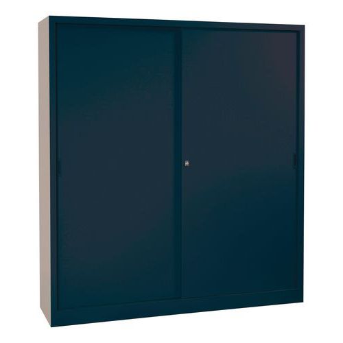 Kovové spisové skříně Manutan Expert s posuvnými dveřmi, 160 x 200 x 45 cm