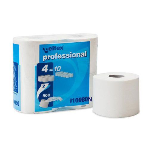 Toaletní papír Celtex New Professional, 2vrstvý, 500 útržků, 4 ks