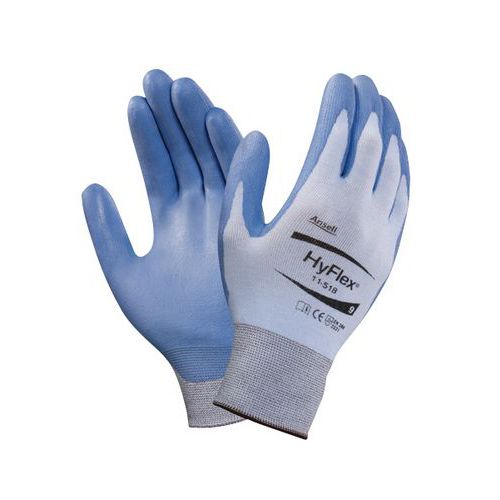 Polyetylenové rukavice Ansell HyFlex® 11-518 polomáčené v polyuretanu