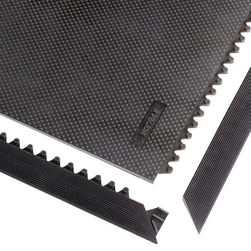 Modulární gumová dlaždice Slabmat Carré™, černá, 91 x 91 x 1,3 cm