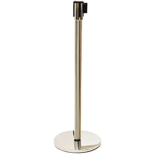 Zahrazovací sloupek s pásem Manutan Expert Gleam, 2 m
