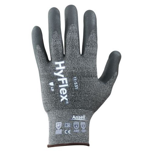 Pracovní rukavice Ansell HyFlex® 11-531 polomáčené v nitrilu, 1 pár