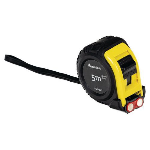 Svinovací metry Manutan Expert Ruban, černé/žluté, 3 - 8 m