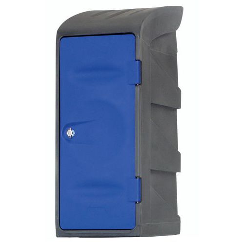 Plastové šatní skříně EMP, s policí a stříškou, 1 oddíl