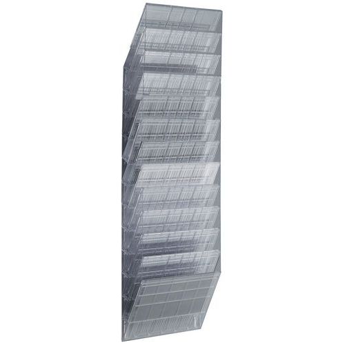 Nástěnný držák na prospekty Flexibox, 12 přihrádek - Durable