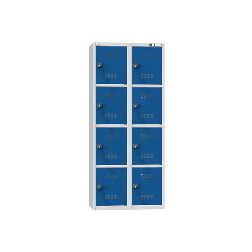 Boxové dobíjecí skříně s mincovním zámkem, 800 x 500 x 1850 mm, zásuvka E, EUR