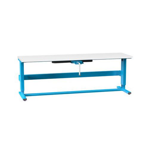 Klikou stavitelné ERGO stoly, 2500 x 700 x 790 (1100) mm, LAMINO