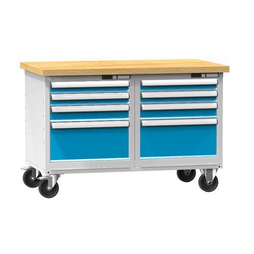 Mobilní dílenské stoly PPS-6M, 1200 x 700 x 810 mm, MULTIPLEX