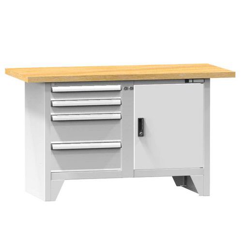 Modulární dílenské stoly PS1-2M, 1500 x 700 x 880 mm, MULTIPLEX