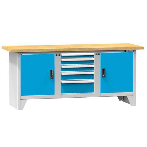 Modulární dílenské stoly PS2-2M, 2000 x 700 x 880 mm, MULTIPLEX