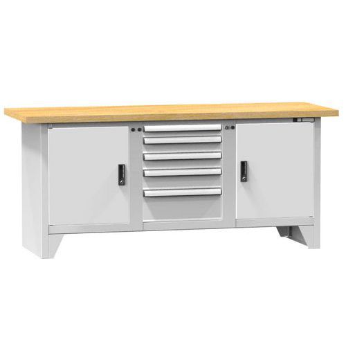 Modulární dílenské stoly PS2-2M, 2000 x 700 x 880 mm, MULTIPLEX