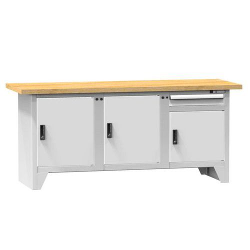 Modulární dílenské stoly PS2-4, 2000 x 700 x 880 mm, BUK