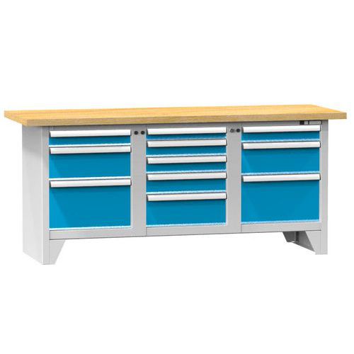 Modulární dílenské stoly PS2-6M, 2000 x 700 x 880 mm, MULTIPLEX