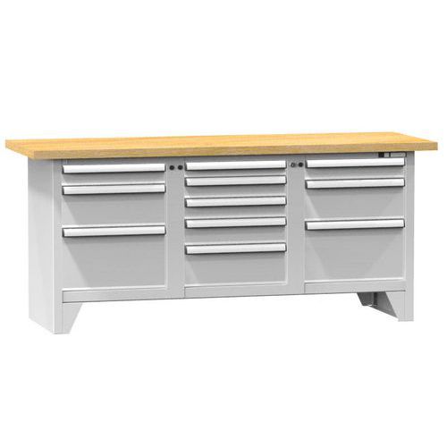 Modulární dílenské stoly PS2-6M, 2000 x 700 x 880 mm, MULTIPLEX
