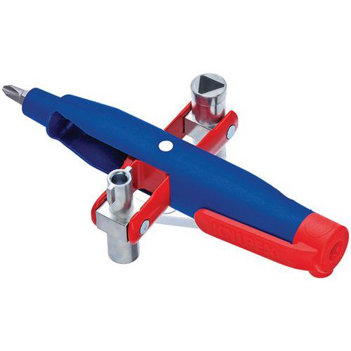 Klíč Knipex pro rozvaděče se standardním uzávěrem 145 mm, pero s klipem